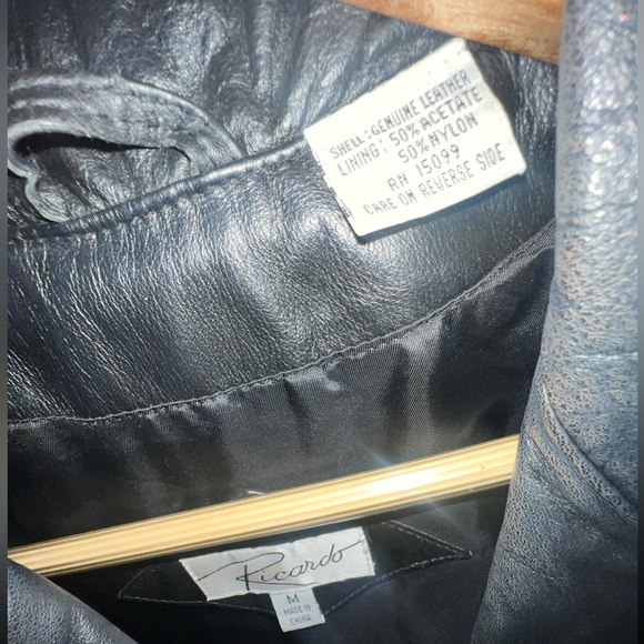Ricardo genuine leather coat - Picture 3 of 5